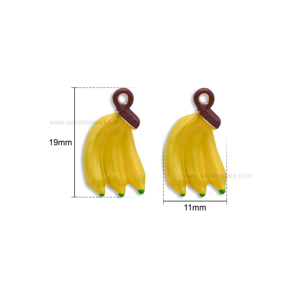 Bunch of Banana Fruit Charm Pendant | Size : 19mm | Qty : 1pc | CHE188