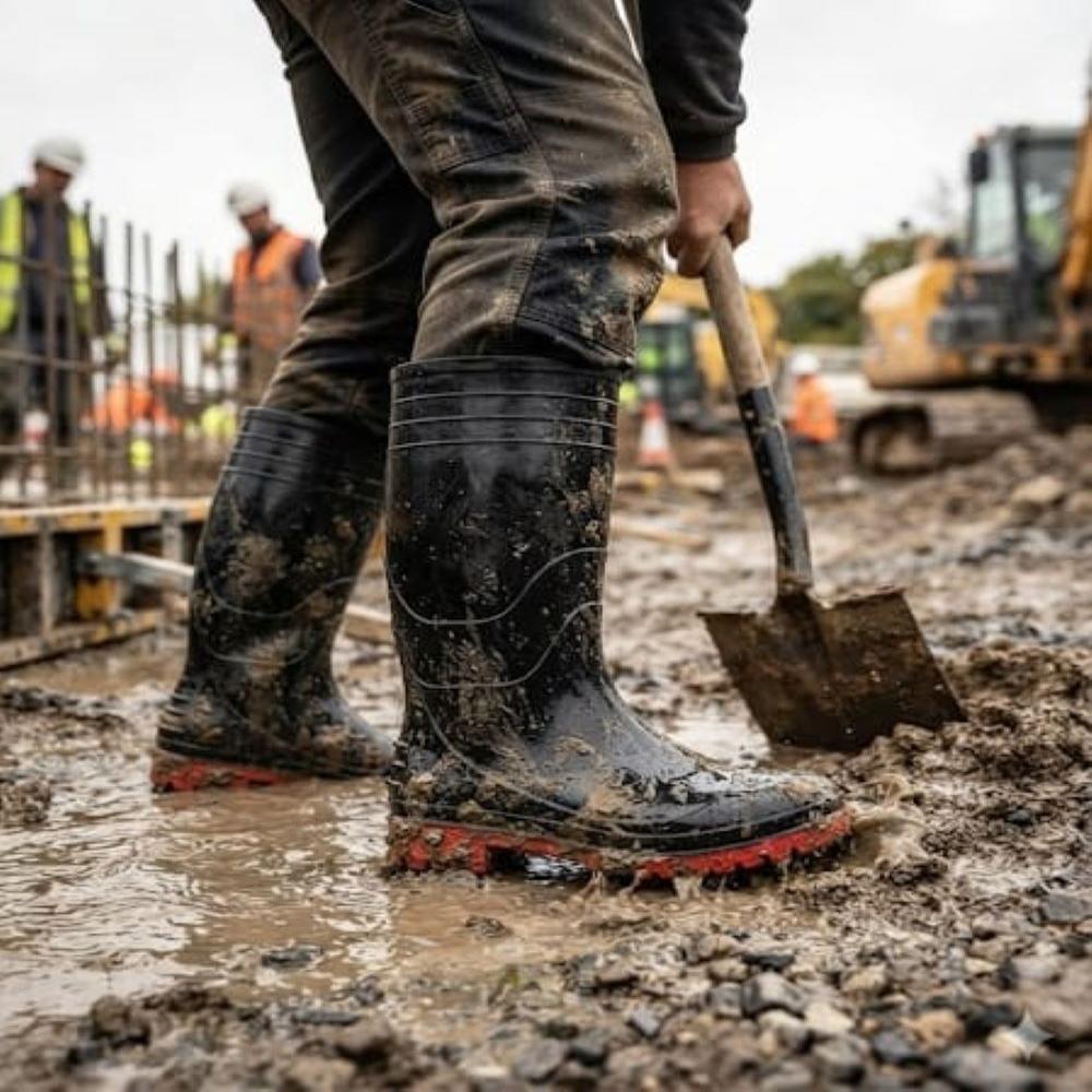 Agarson Make Virat Red Sole Gumboots