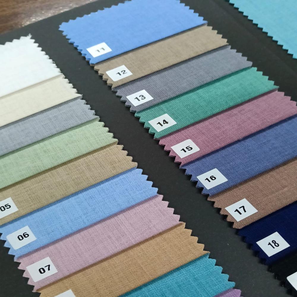 COTTON LINEN SLUB SHIRTING FABRIC