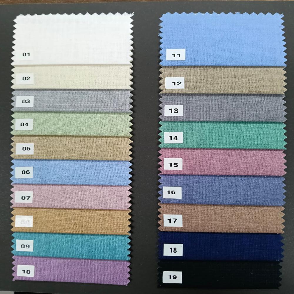 COTTON LINEN SLUB SHIRTING FABRIC