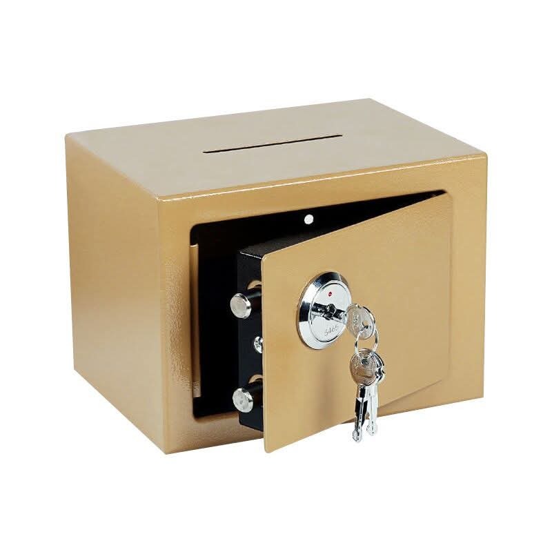 Black Cash Safe with Lockable Drawers