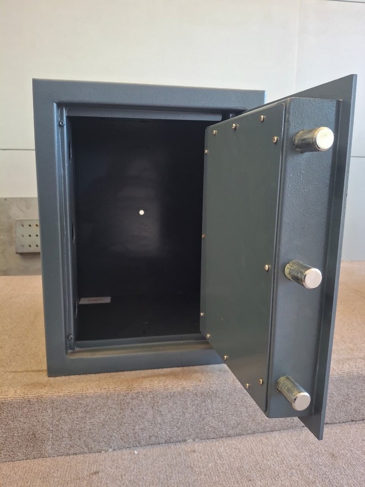 Grey Cash Safe with Lockable Drawers