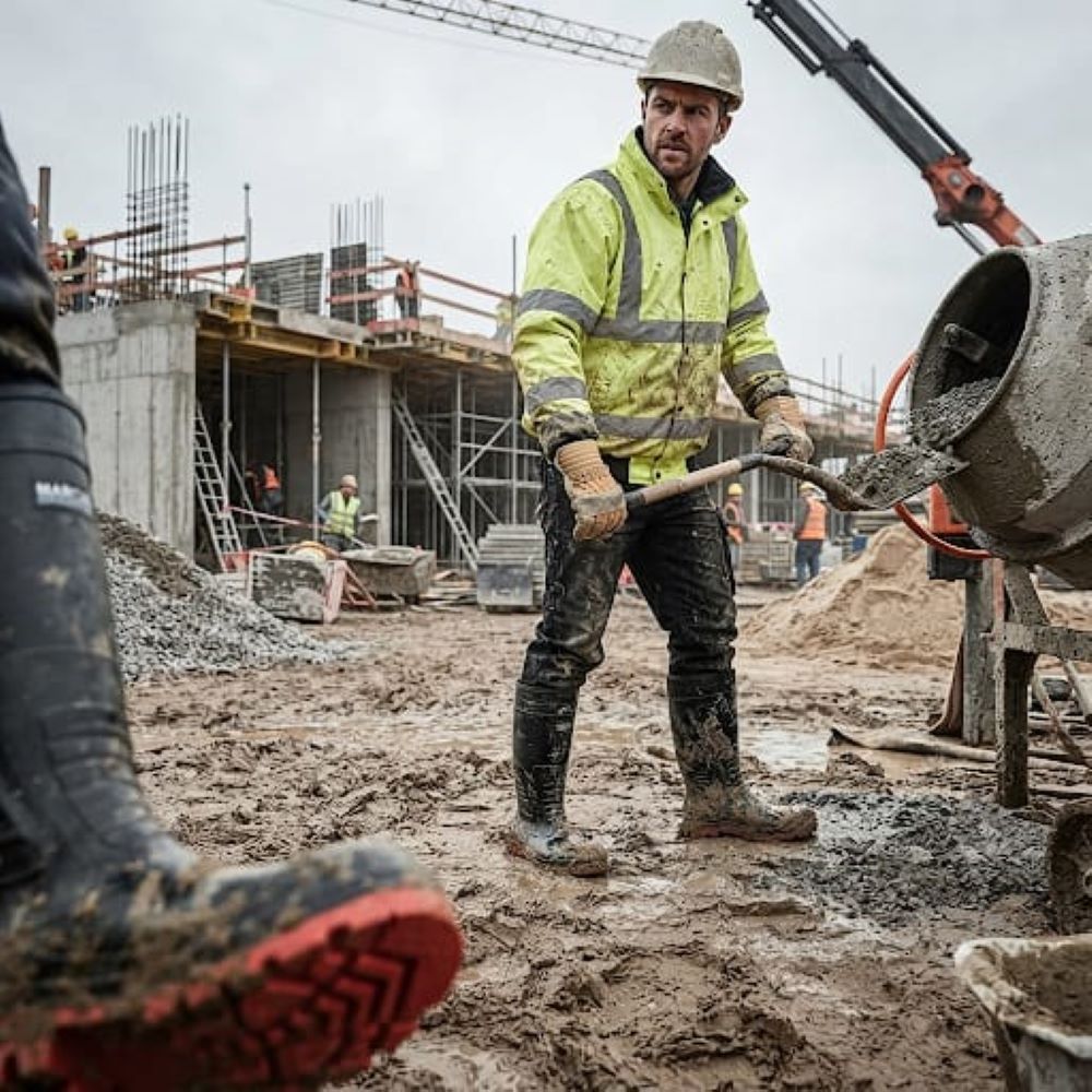 Safedot Make Red Sole Safety Gumboot