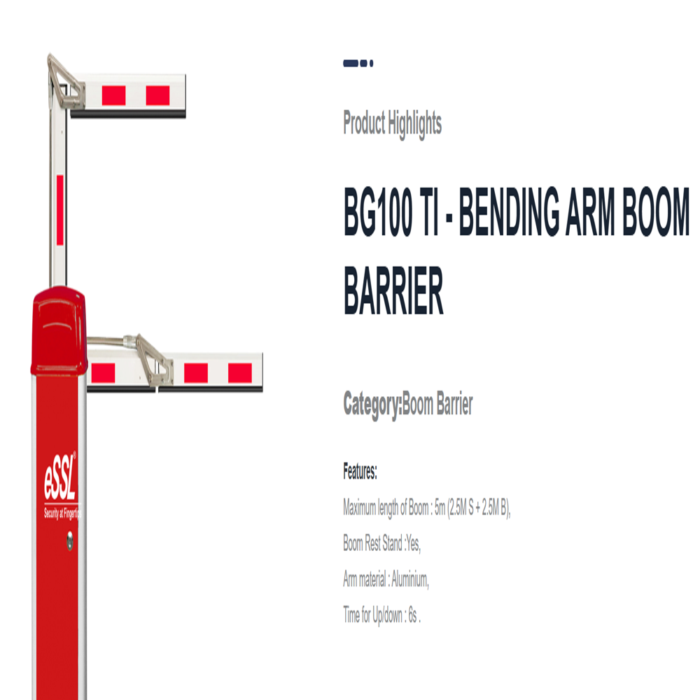 BG100 TI - Bending Arm Boom Barrier