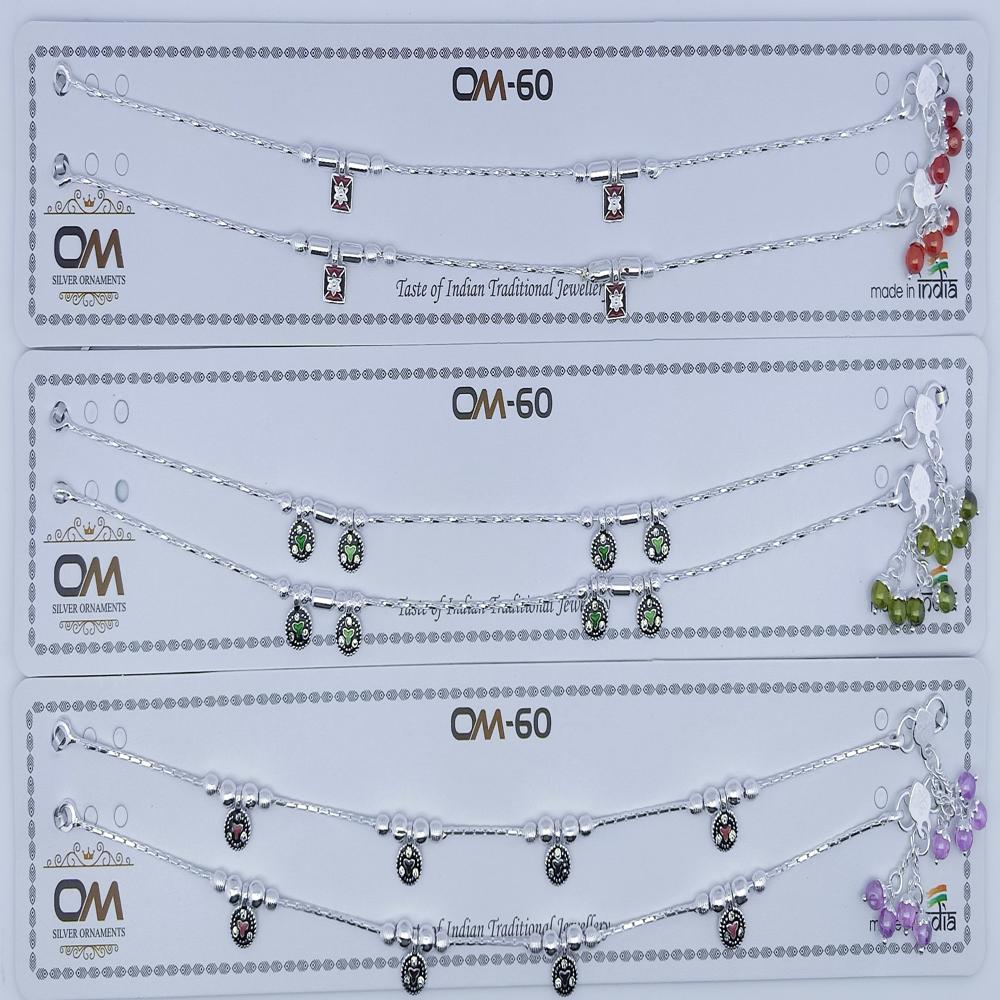 Fancy Silver Payal - Handcrafted Silver Plated Jewelry , Non-irritating For Women, Perfect For Weddings And Special Occasions
