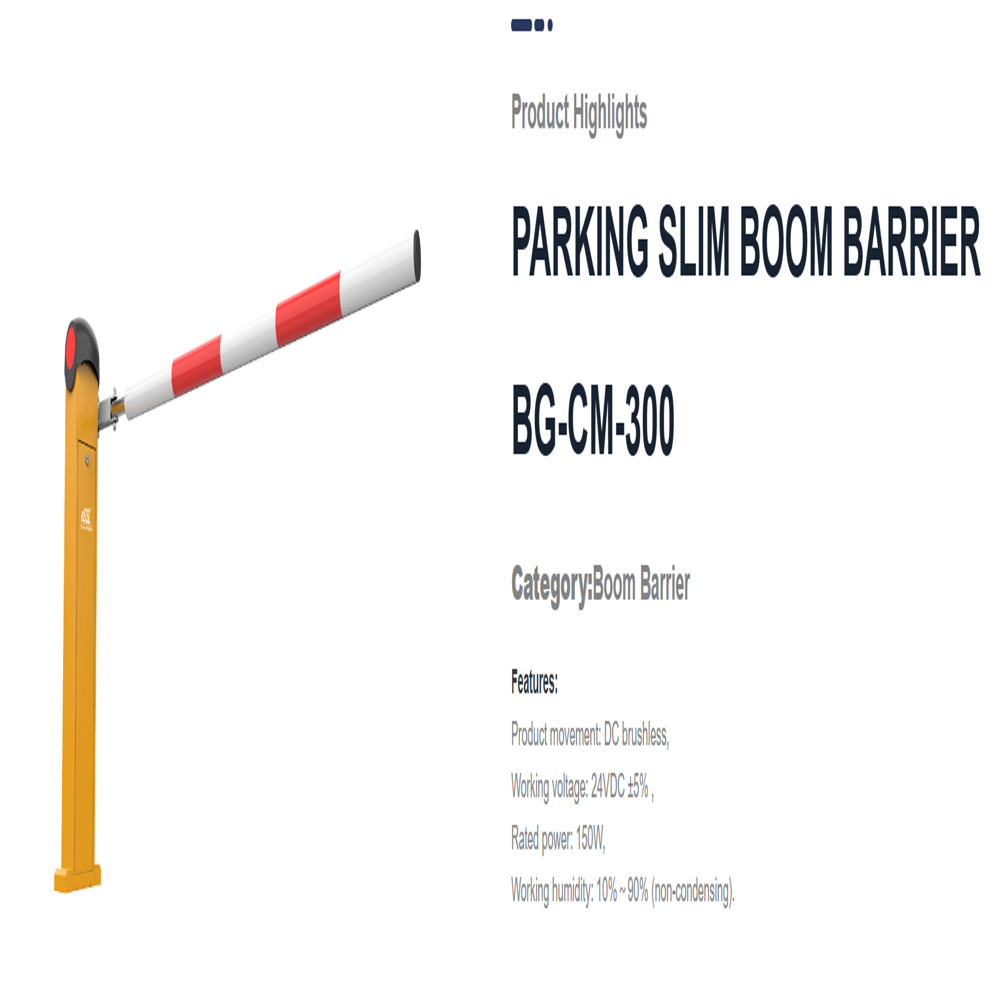 Parking Slim Boom Barrier BG-CM-300