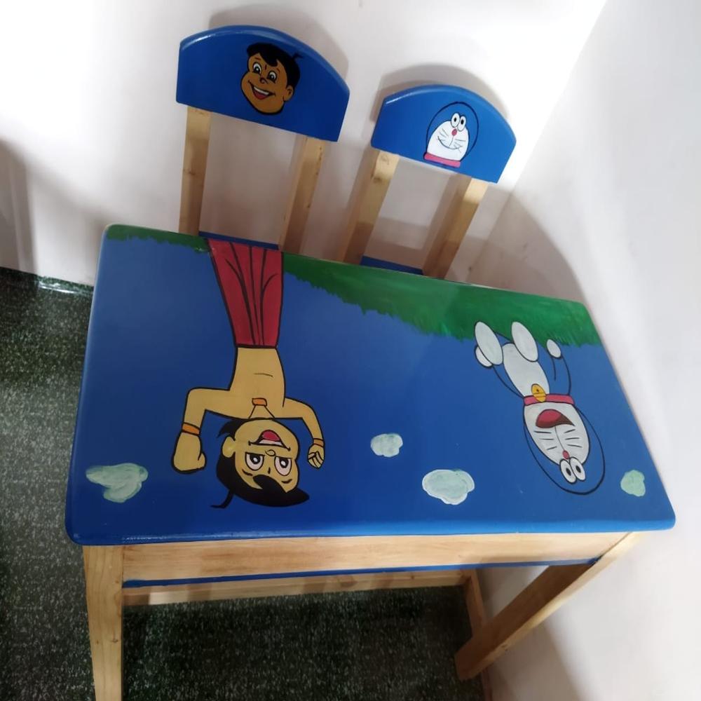 Wooden Table and Chair