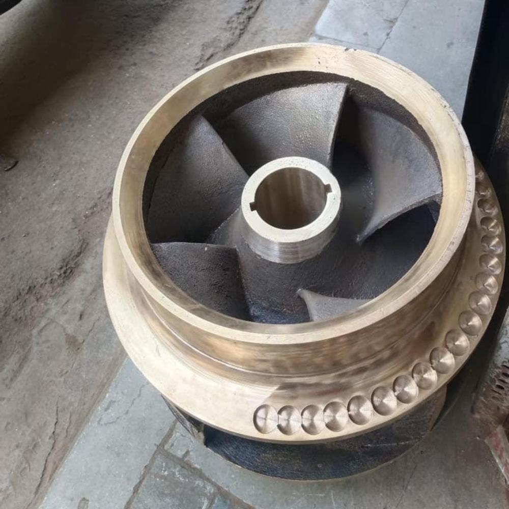Kriloskar Double Section Pump Impeller - Stainless Steel, Standard Size, Blue | Round Shape, Corrosion Resistant, Easy Installation