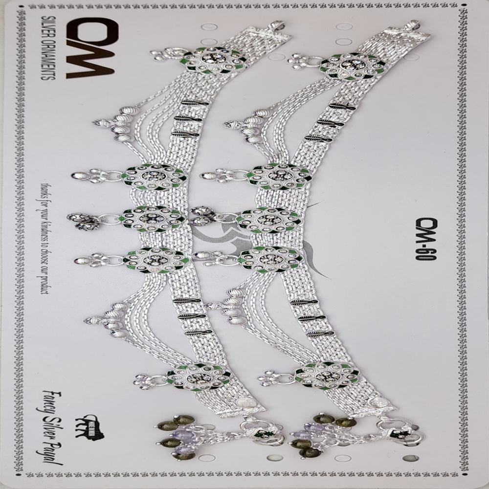 Stylish Silver Payal - Pure Sterling Silver, Various Sizes Available, Silver Color | Ideal Gift For Women, Perfect For Parties And Special Occasions