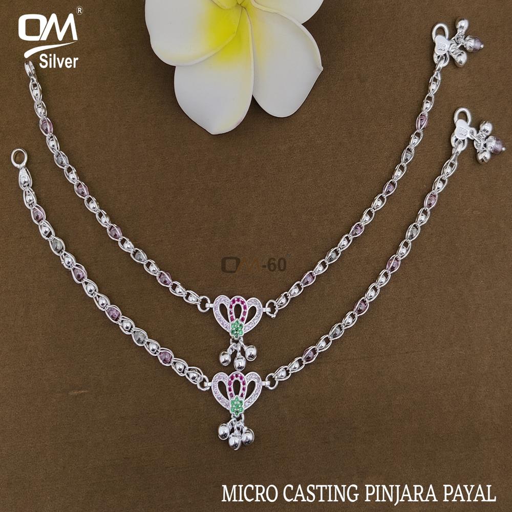Modern Silver Payal - Silver Plated, 25-250g | Elegant Jewelry For Women, Perfect For Weddings, Engagements, Anniversaries, Parties