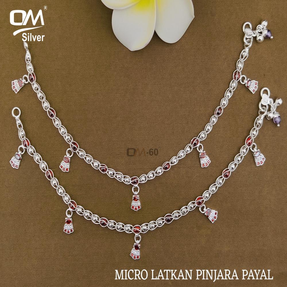 Modern Silver Payal - Silver Plated, 25-250g | Elegant Jewelry For Women, Perfect For Weddings, Engagements, Anniversaries, Parties