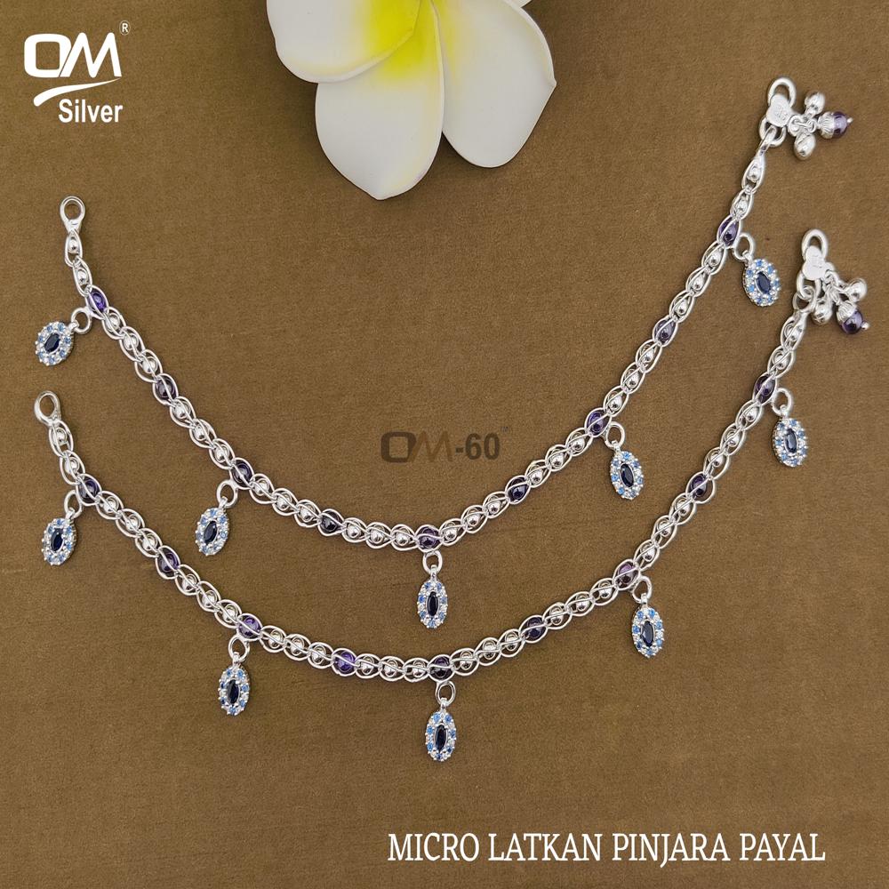 Modern Silver Payal - Silver Plated, 25-250g | Elegant Jewelry For Women, Perfect For Weddings, Engagements, Anniversaries, Parties