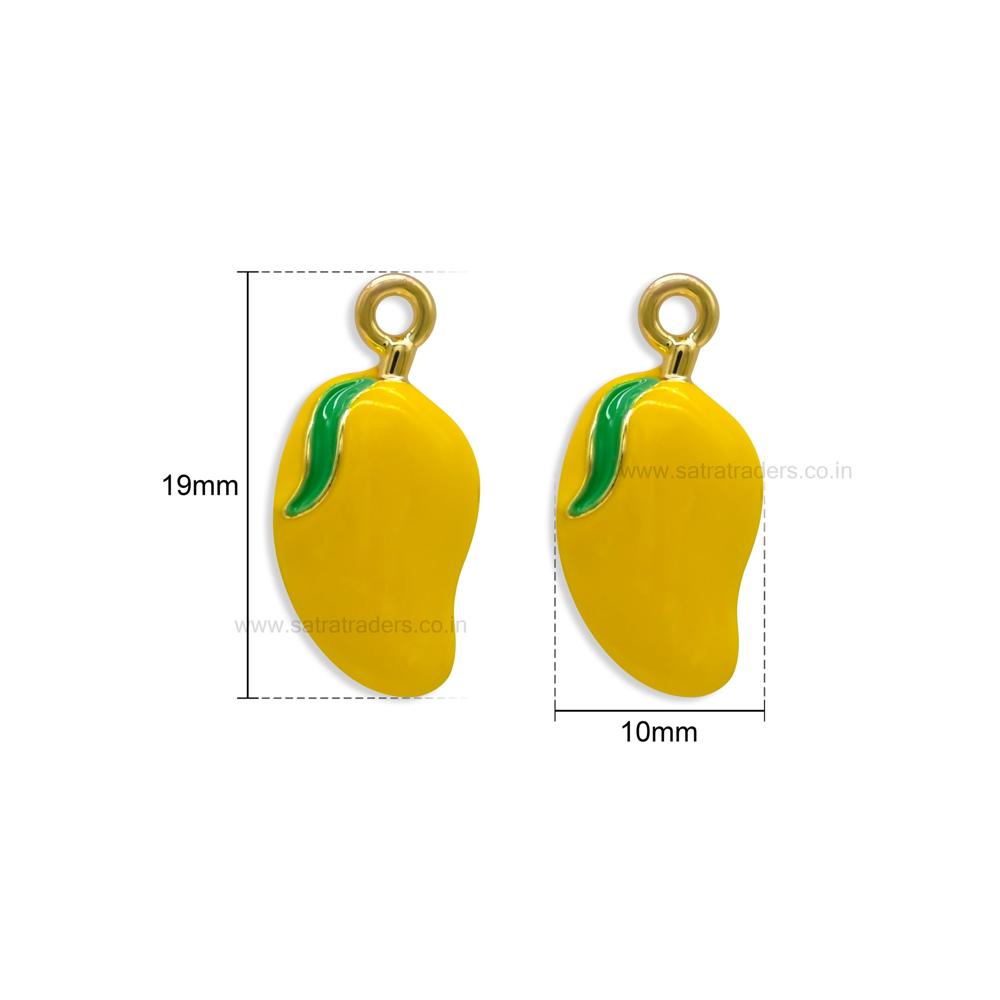 Mango Fruit Charm Pendant | Size : 19mm | Qty : 1pc | CHE193