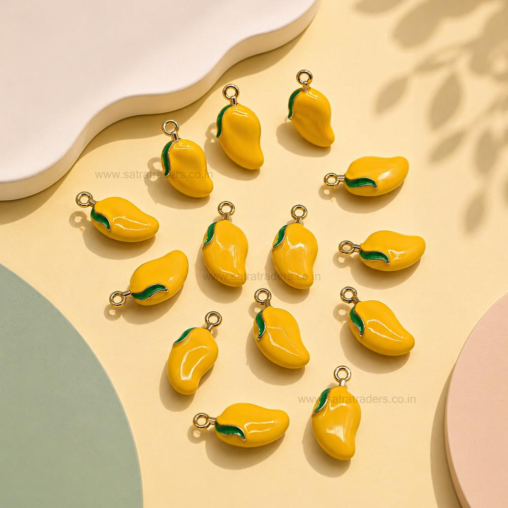 Mango Fruit Charm Pendant | Size : 19mm | Qty : 1pc | CHE193