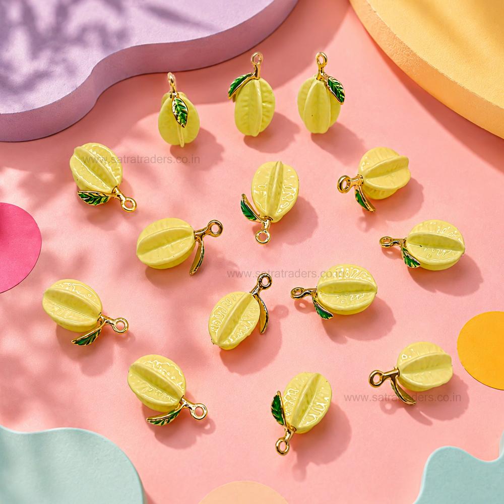 Star Fruit Charm Pendant | Size : 19mm | Qty : 1pc | CHE192