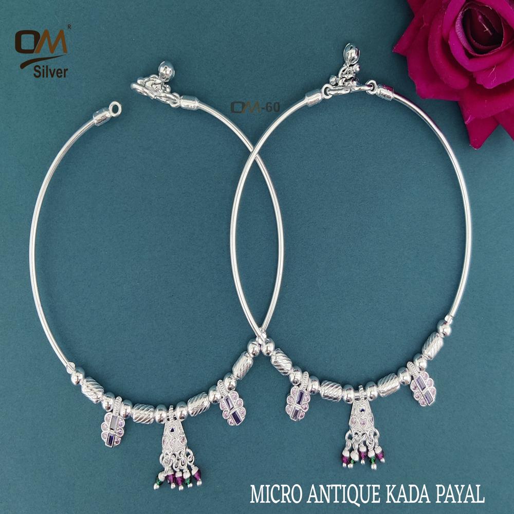Ethnic Silver Payal - Silver, Different Sizes Available | Ideal For Weddings, Parties, Anniversaries, And Engagements - Elegant Design For Women