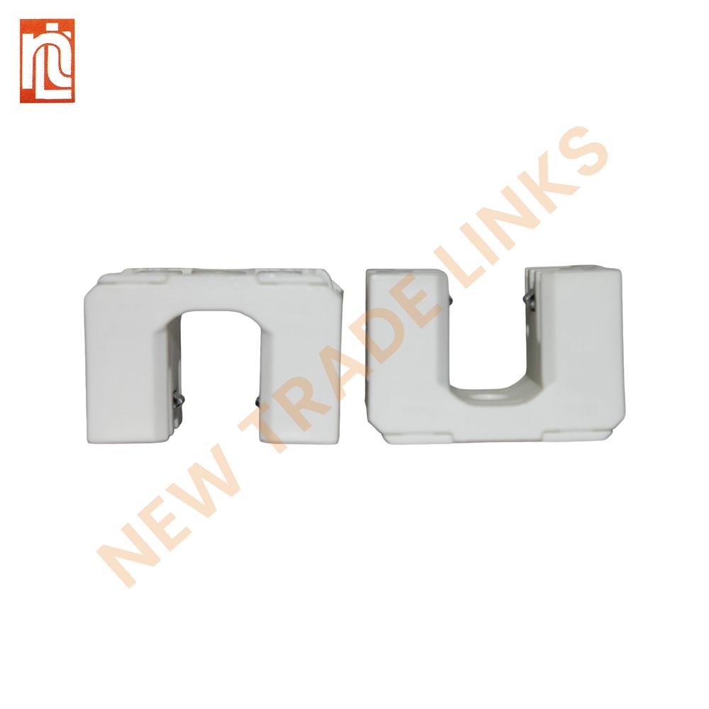 Stuchi 190 Holder - Polycarbonate Body, Standard T8 Size, White, Brass Contacts, 2a 250v Ac, Pin Type Lamp Holder
