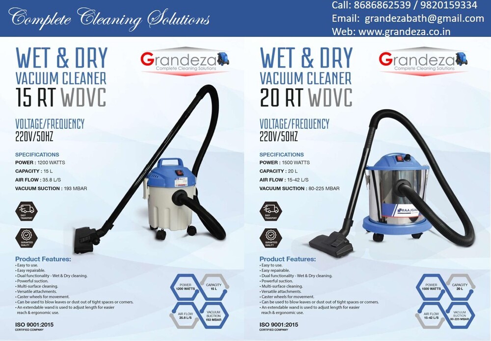 RT-15-WDVC Wet & Dry Vacuum Cleaner
