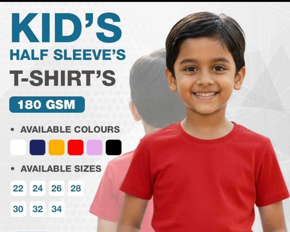 1D Red Multi 180 gsm Pure Cotton Round Neck T-Shirt