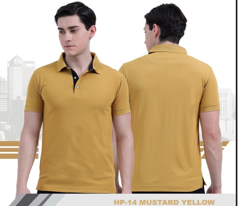 Mustard Yellow 200 gsm Hayati Premium Polyester Dryfit Unisex T-Shirt