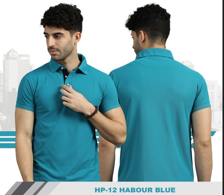 Harbour Blue 200 gsm Hayati Premium Polyester Dryfit Unisex T-Shirt