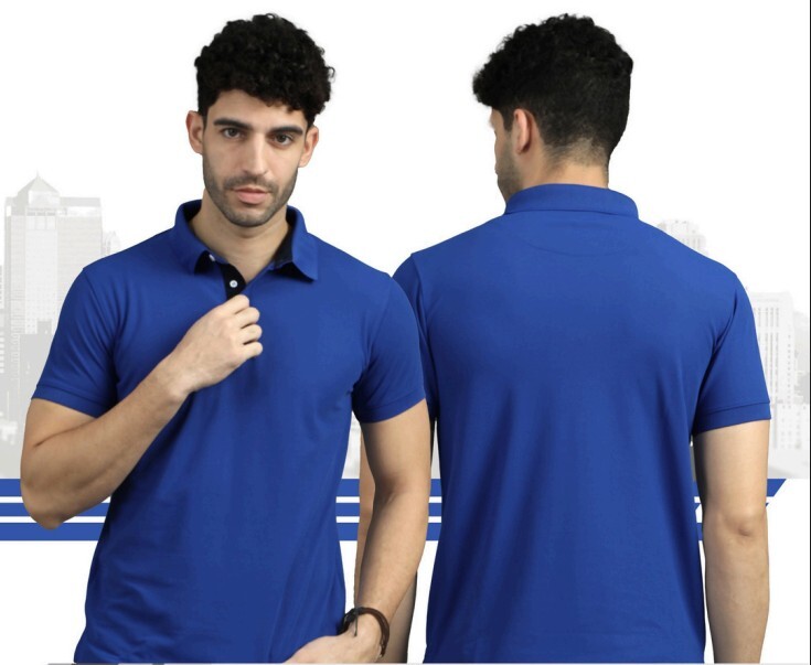 Blue 200 gsm Hayati Premium Polyester Dryfit Unisex T-Shirt
