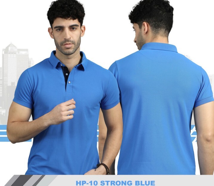 Strong Blue 200 gsm Hayati Premium Polyester Dryfit Unisex T-Shirt