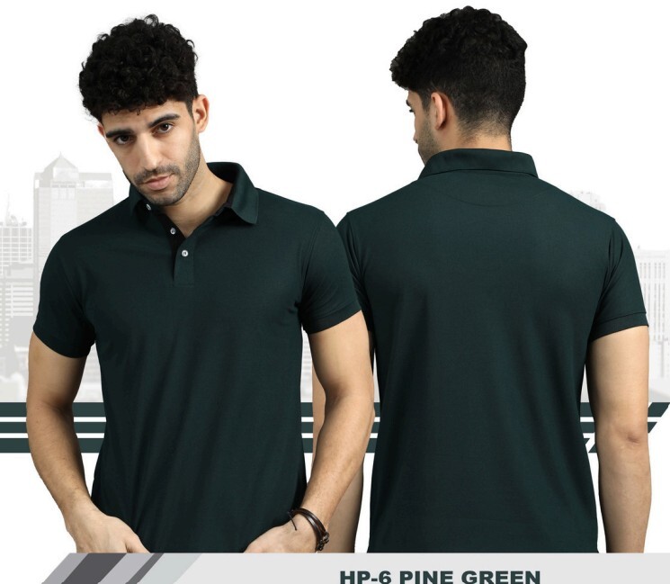 Pine Green 200 gsm Hayati Premium Polyester Dryfit Unisex T-Shirt