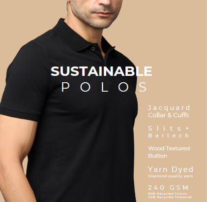 2I Main 240 gsm 100_ Sustainable Jacquard Polo Recycled T-shirts