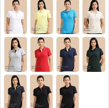 2J Multi 240 gsm 100_ Sustainable Jacquard Polo Recycled T-shirts