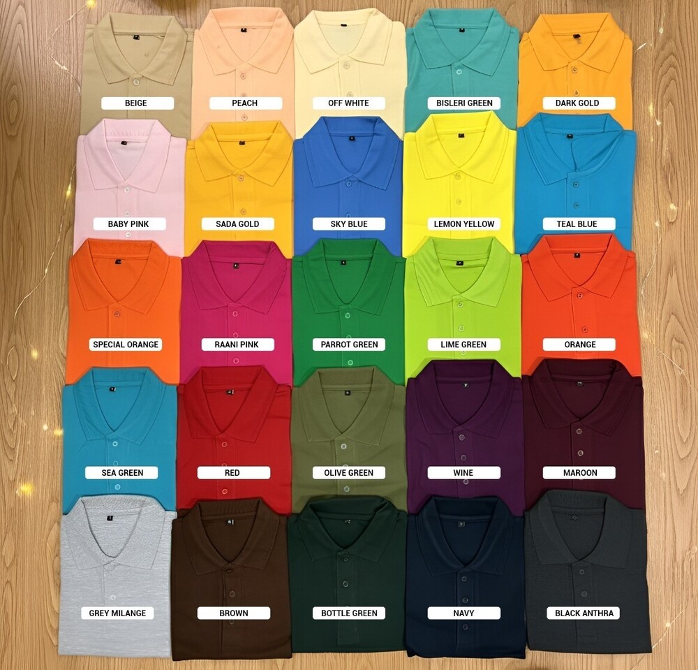 2L Multi 220 gsm Pure Cotton Polo T-shirts