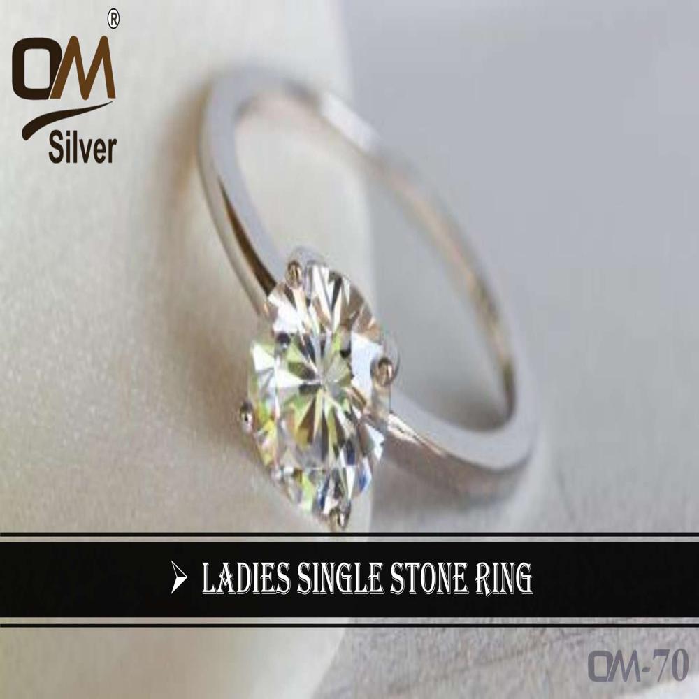 Silver Ledis Stone Ring - Gender: Women
