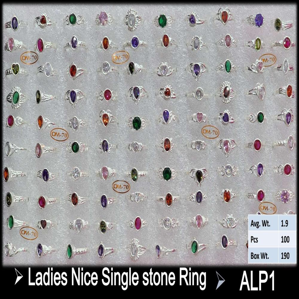 Silver Ledis Stone Ring - Gender: Women