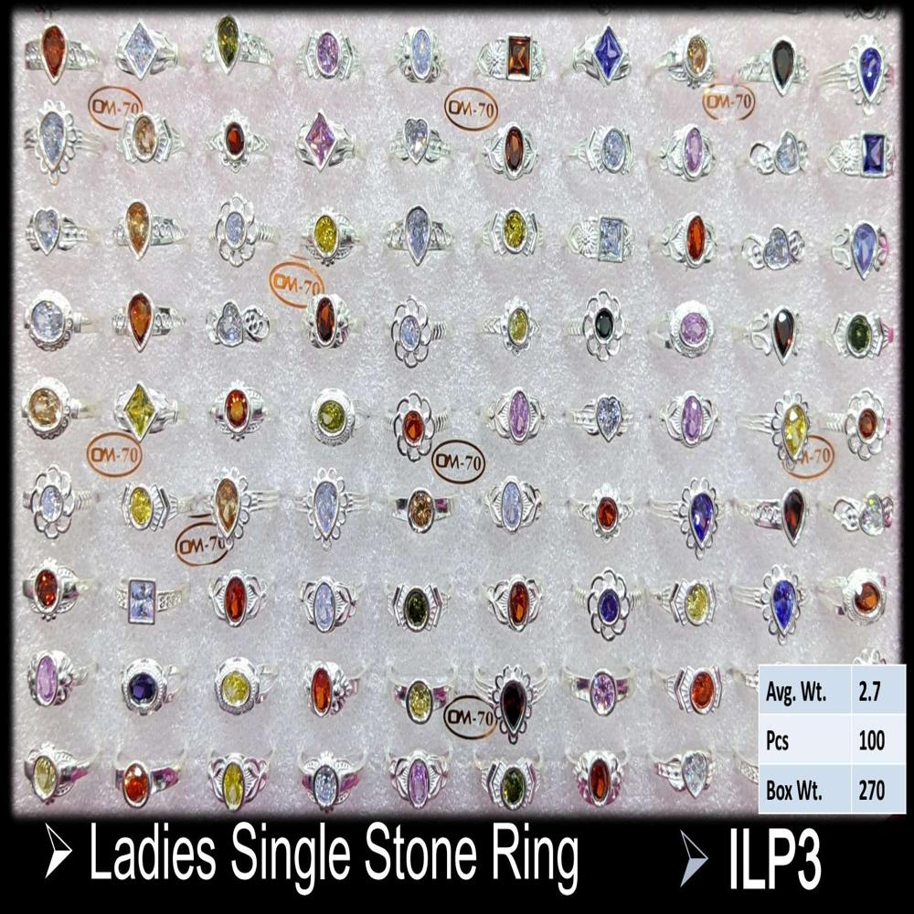 Silver Ledis Stone Ring - Gender: Women