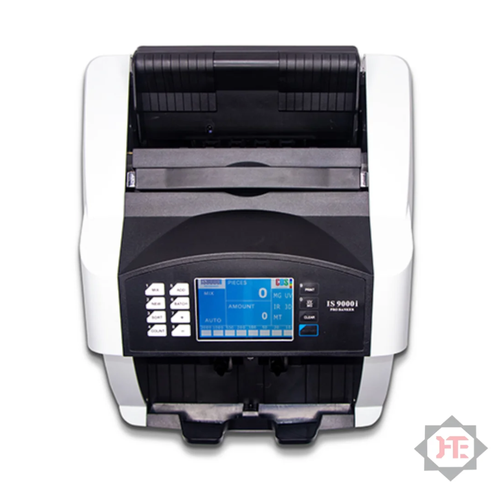 Cash Counting Machine - Durable Abs Body, Standard Desktop Size, White With Black Accents | High Speed 1000 Notes/min, Uv Mg Ir Fake Note Detection, Digital & External Led Display, Auto Start/stop, Batching Functions