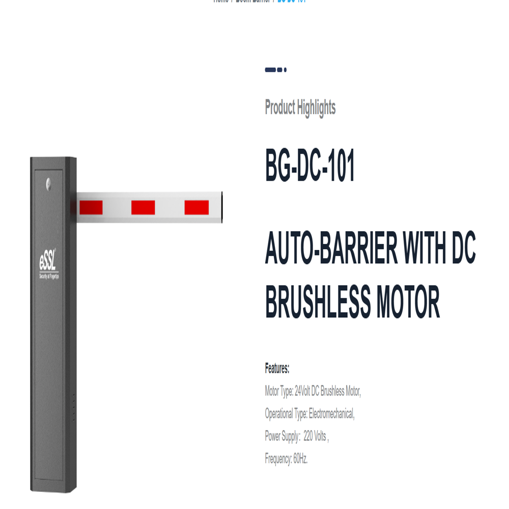 BG-DC-101 Auto-barrier with DC Brushless Motor