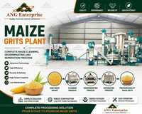 Commercial Maize Grits Plant - Automatic Plc Controlled, Custom Capacity | Low Maintenance, High Efficiency, Turnkey Setup