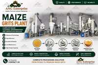 Maize Grits Plant - Stainless Steel, Plc Controlled, Fully Automatic | Multi-stage Cleaning, Degermination, High Output Yield