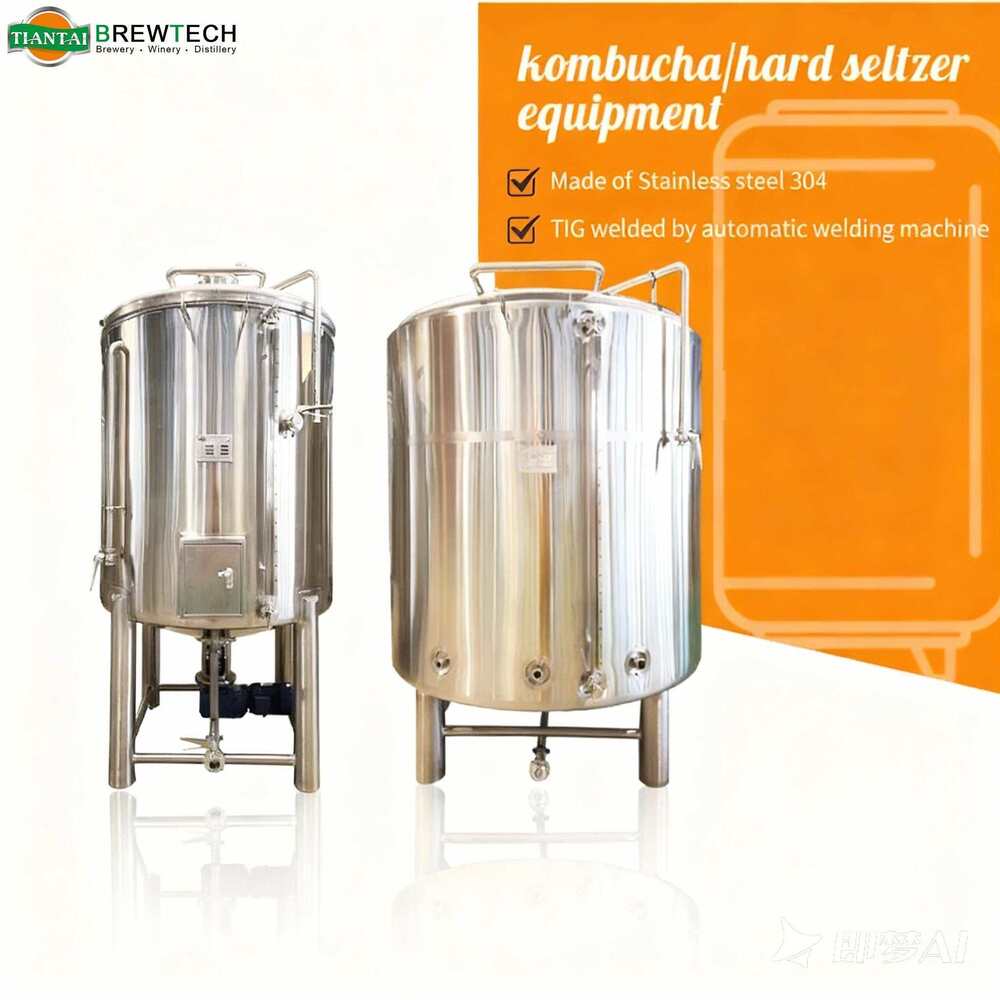 200L 1.5BBL Small Scale Stainless Steel Kombucha Beer Cider Fermenter Storage Tank