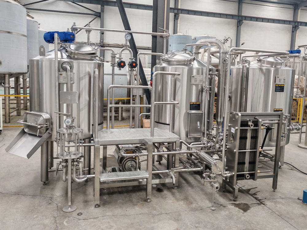 300L 3HL Jinan Stainless Steel Electric Heating Three Vessel Nano Brewery System