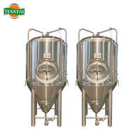 Customize Sus304 Double Walled Cooling Jacket Conical Beer Fermenter Tank
