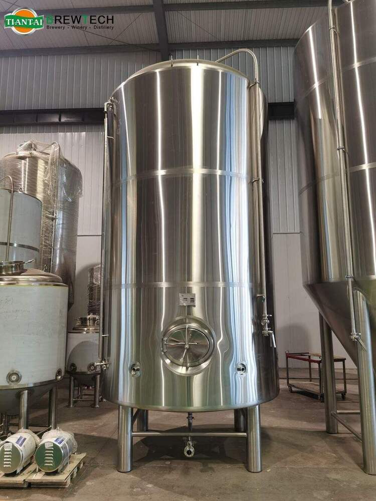 3000L Stainless Steel Brite Jacketed Insulated Beer Storage Tanks