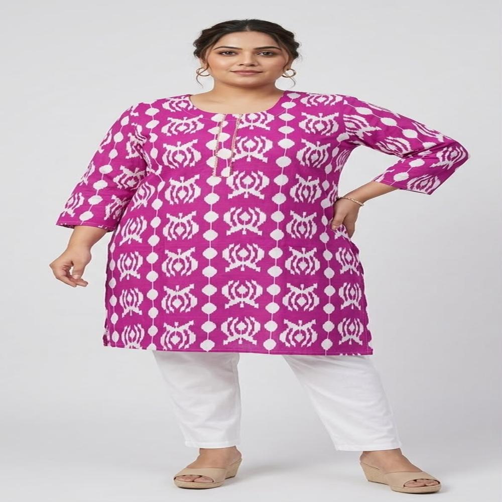 DAILY WEARABLE AND TRENDING BIG SIZE COTTON KURTIS FOR LADIES