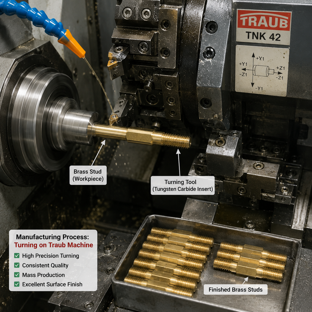 Brass Studs for Pipe Fittings