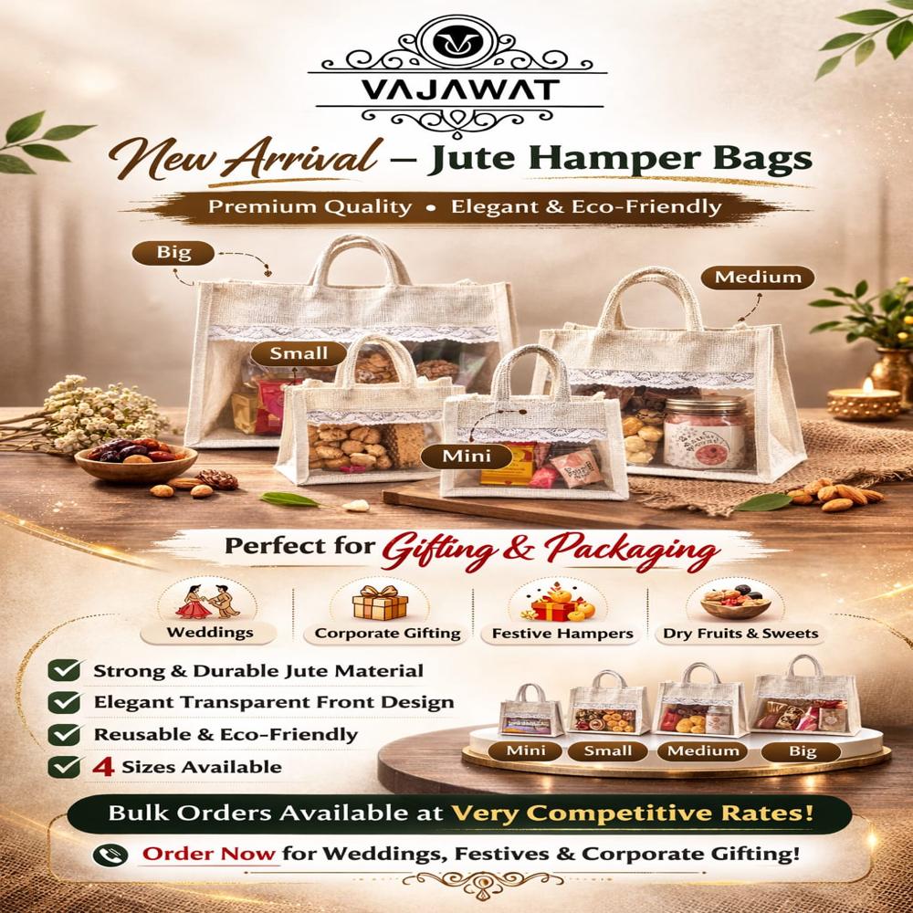 JUTE HAMPER BAG Mini Size