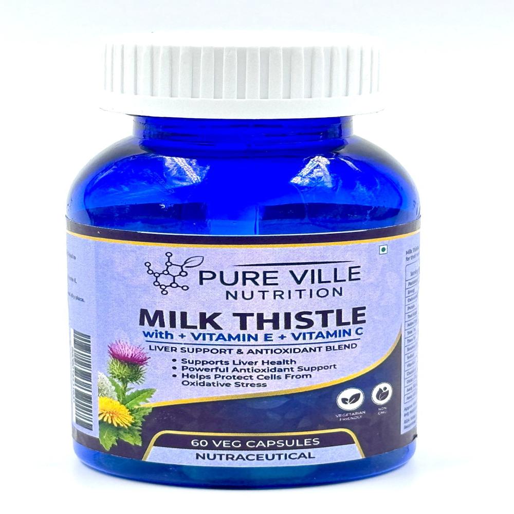 Milk Thistle and Vitamin E and Vitamin C Veg Capsules