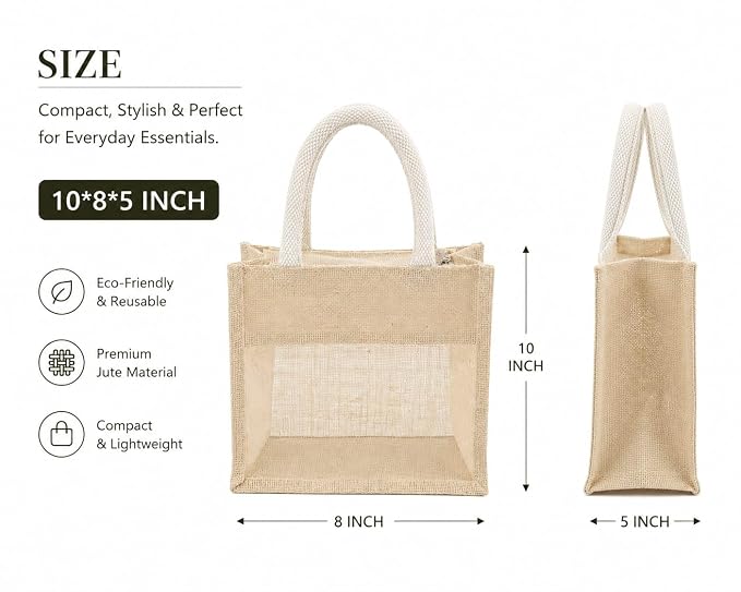 Brown Jute Carry Bag