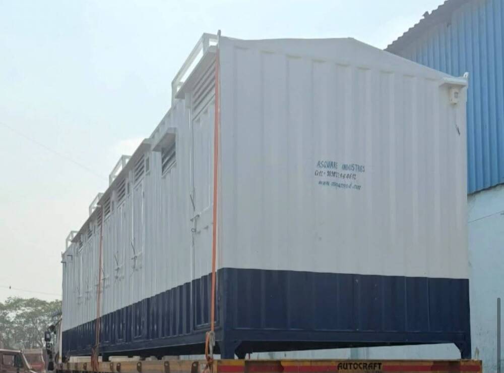 8x40 Feet GI Portable Toilet Cabin