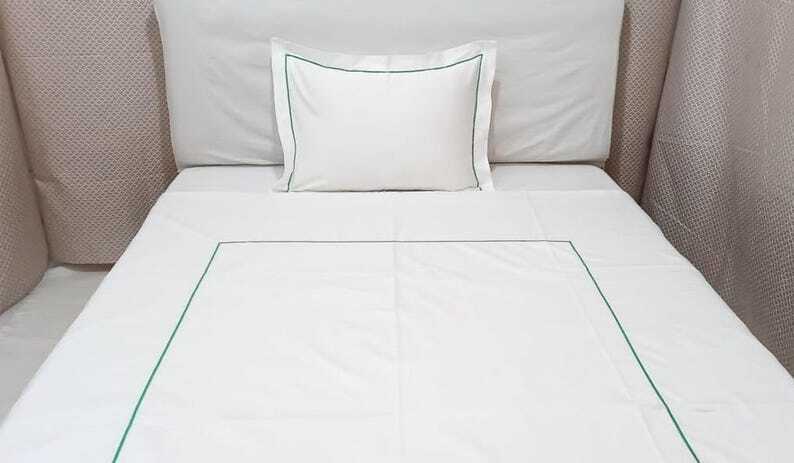 Single Embroidery Border Duved Cover