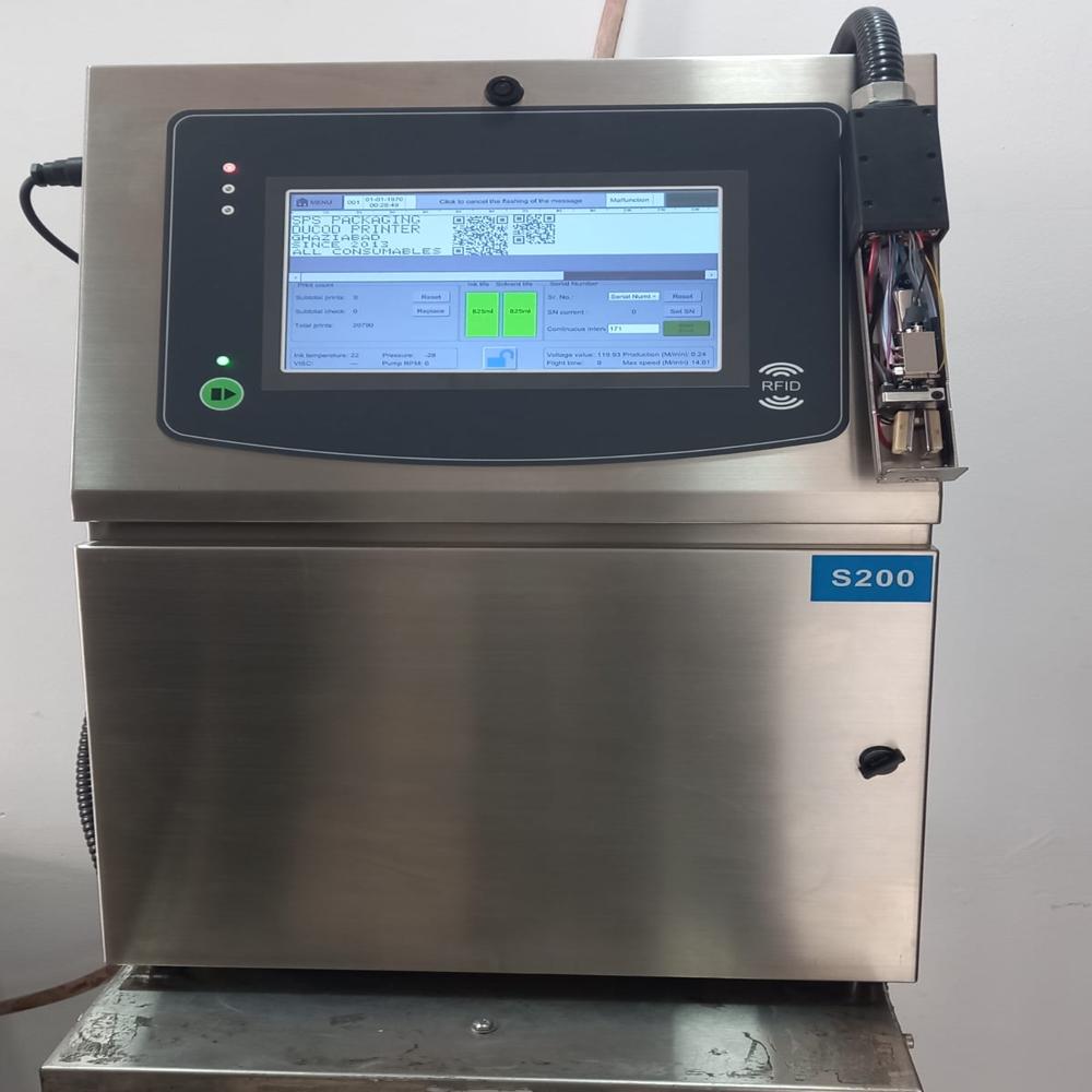 Gutter Sensor Used In Batch Coding Machine - Color: Black And Metallic Silver
